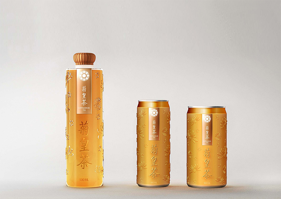 菊皇茶包装设计1